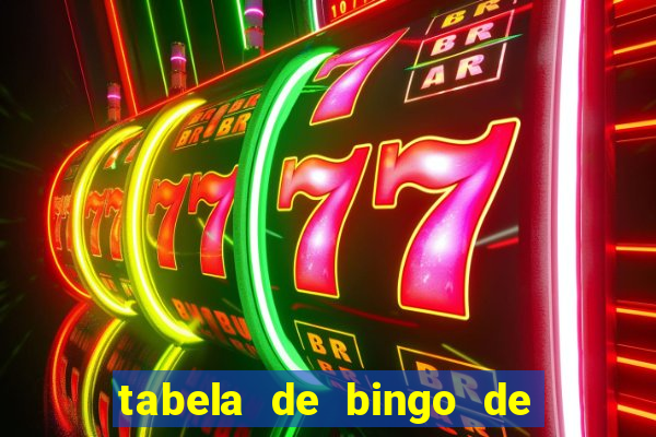 tabela de bingo de 1 a 100